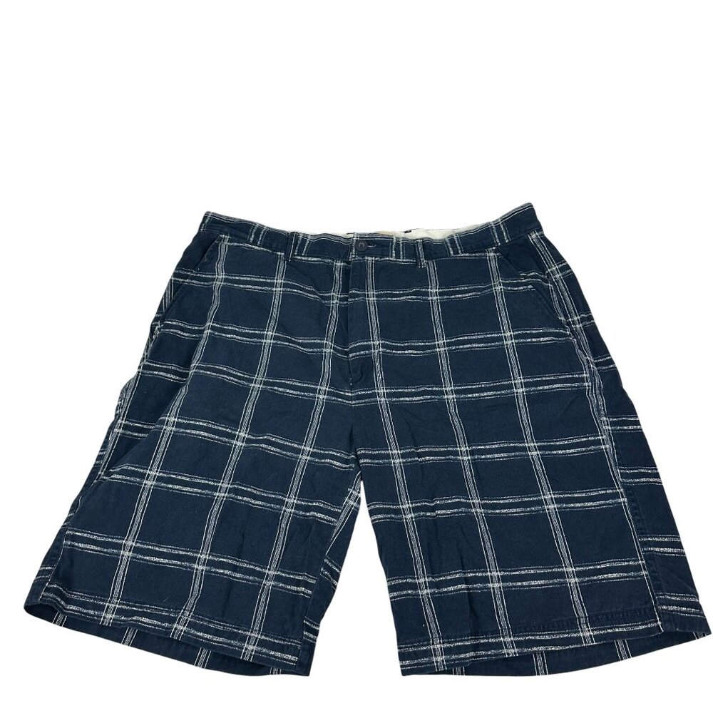 St. Johns Bay Plaid Mens Shorts Size 38 Cotton